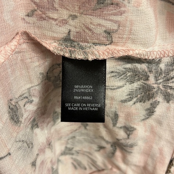 Rayon Slub Button Front Romper - Tropic Palm Trees - Torrid size 00 (equals 10) - Picture 9 of 9